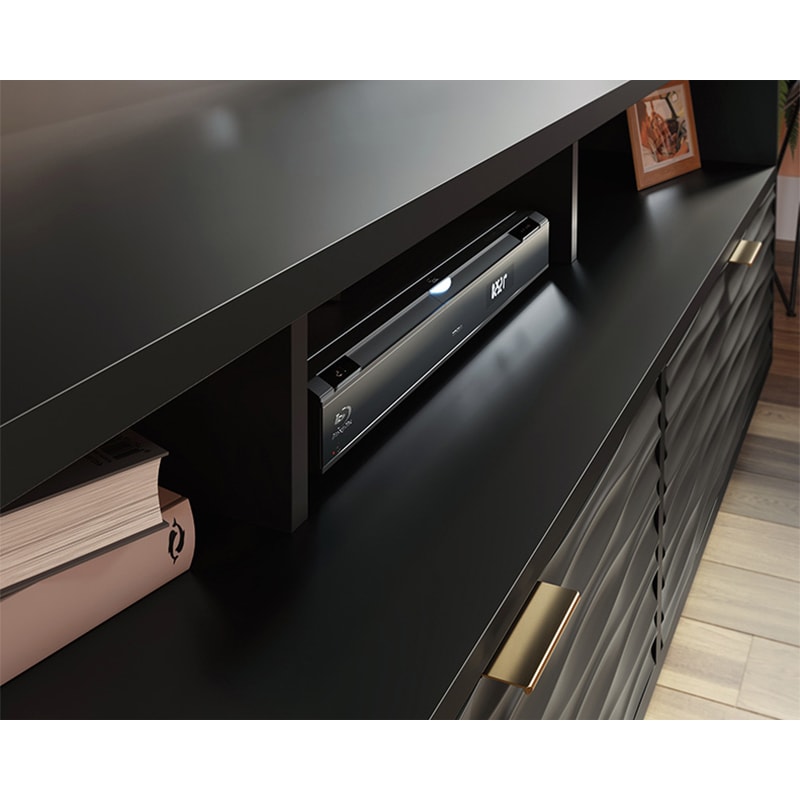 Sauder Morgan Main Collection TV & Entertainment Credenza - Black, , hires