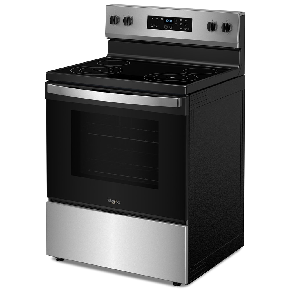 Whirlpool 30 in. 5.3 cu. ft. Electric Range with Radiant Burners - Stainless Steel, Stainless Steel, hires