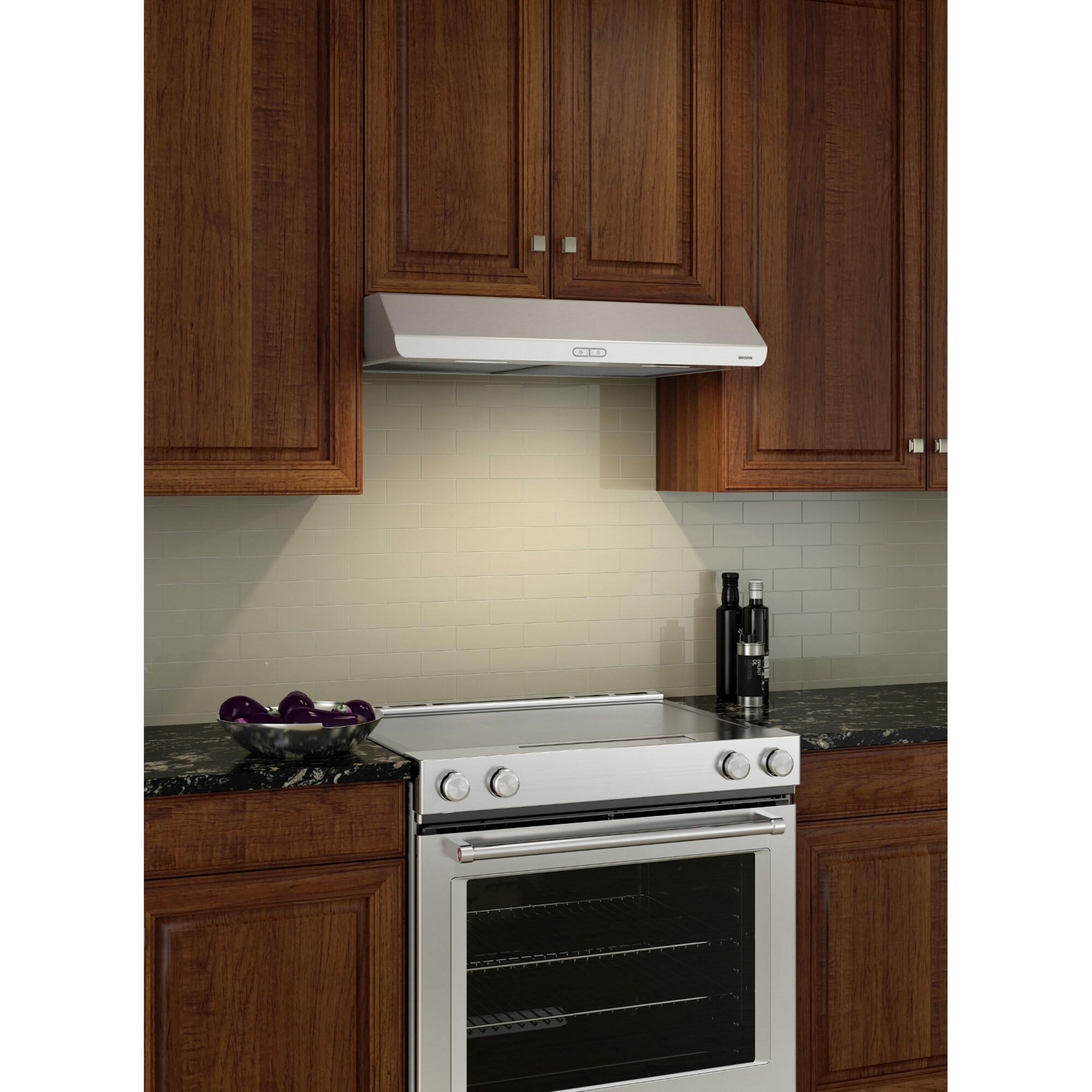 Broan 30 in. Convertible Standard Style Range Hood with 300 CFM, 3 Fan Speeds & 2 LED Lights - Stainless Steel, , hires