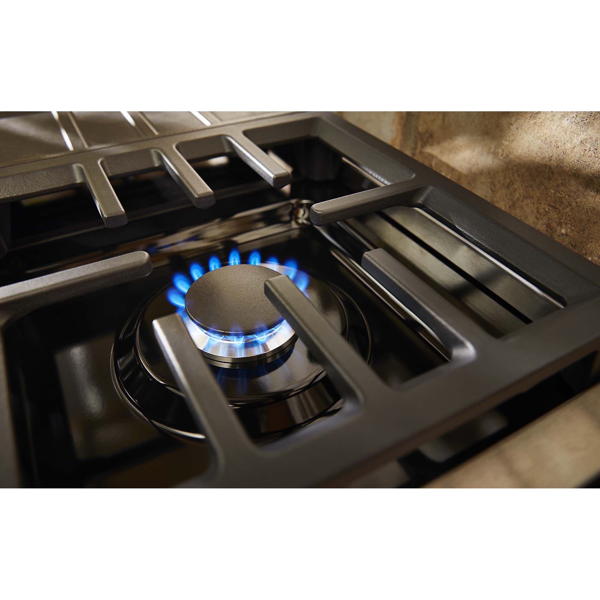KitchenAid 30 in. 4-Burner Natural Gas Rangetop with Simmer Burner & Power Burner - Stainless Steel, , hires
