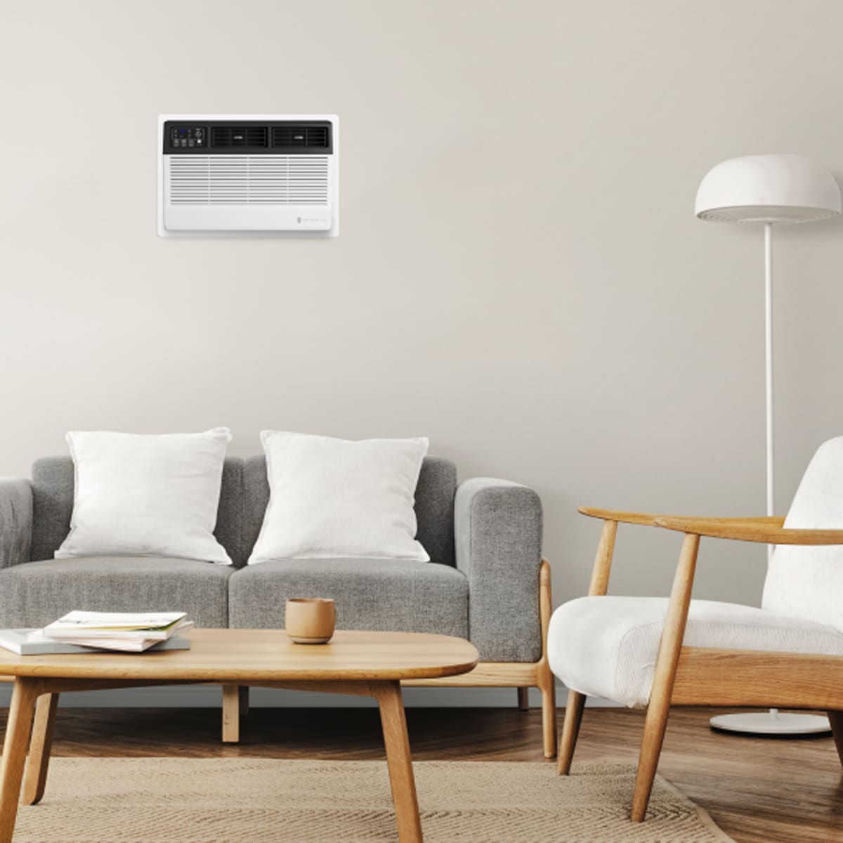 Friedrich Uni-Fit Series 14,000 BTU 230V Smart Through-the-Wall Air Conditioner with Electric Heat, 3 Fan Speeds, Remote Control - White, , hires