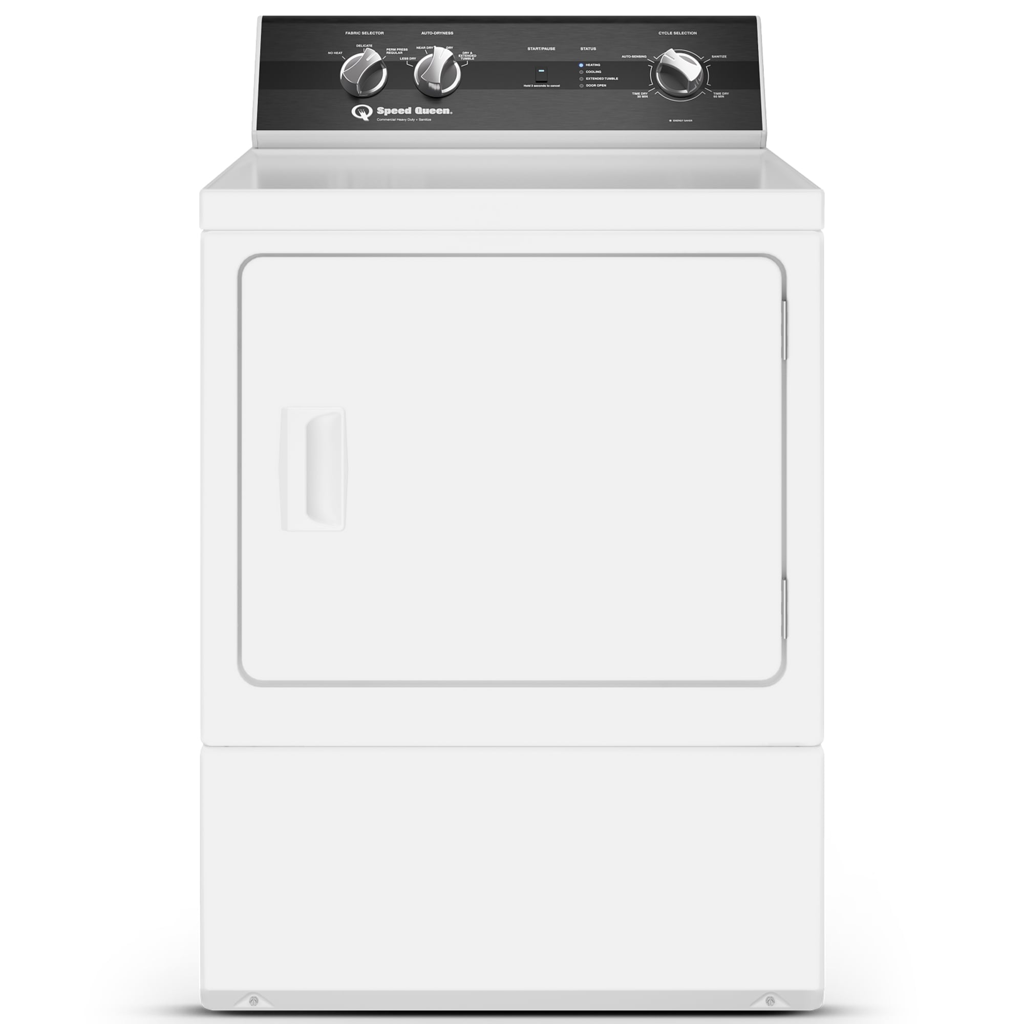 Speed Queen DR3 27 in. 7.0 cu. ft. Gas Dryer with Sensor Dry & Sanitize Cycle - White, , hires