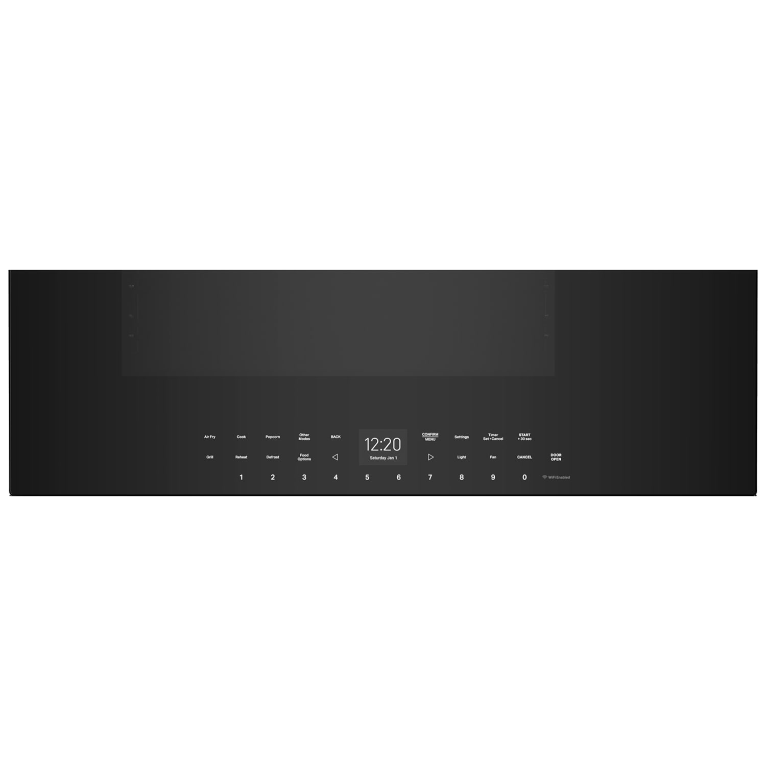 Whirlpool 30 in. 1.1 cu. ft. 900W Smart Over-the-Range Microwave with 400 CFM, Convection & Sensor Cooking - Black, Black, hires