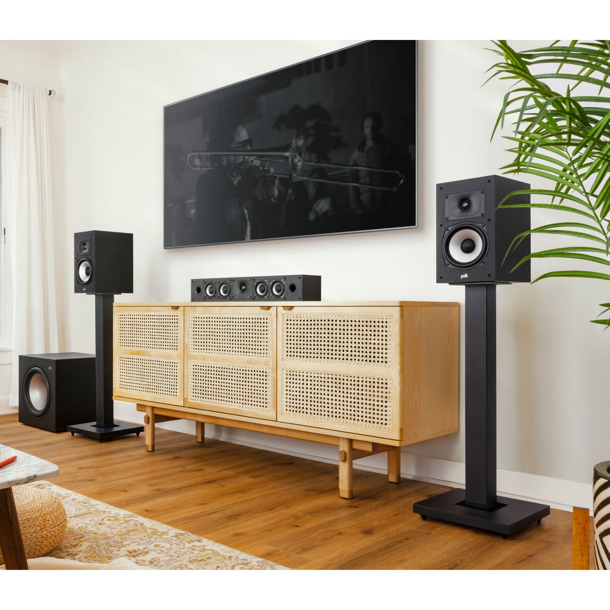 Polk Monitor XT20 High Resolution Compact Bookshelf Speakers (Pair) - Black, , hires