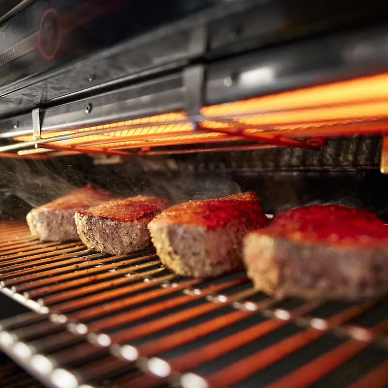 Weber Summit FS38 E Series 5-Burner Liquid Propane Gas Grill with Side Burner, Rotisserie & Smoker Box - Black, , hires