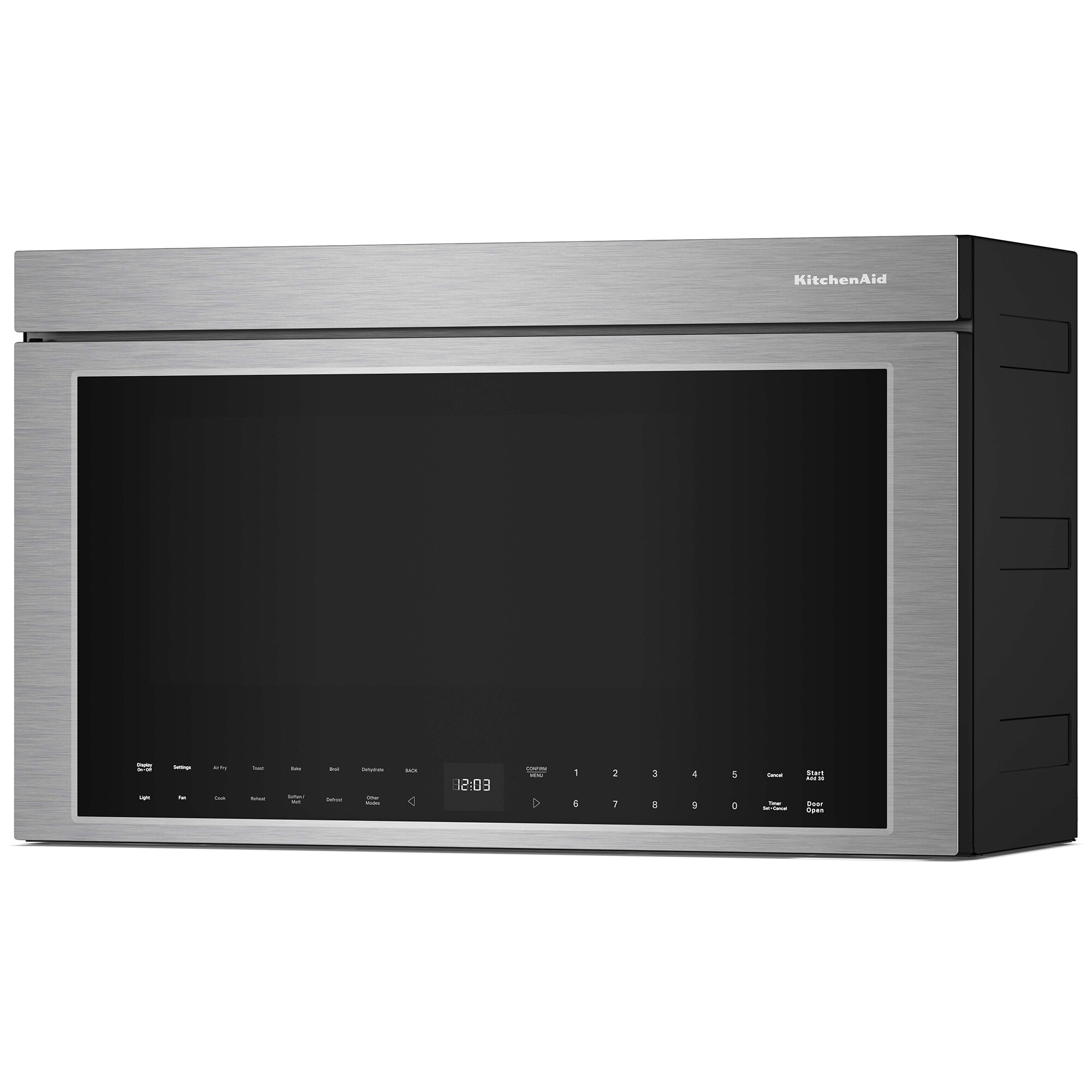 KitchenAid 30 in. 1.1 cu. ft. 950W Smart Over-the-Range Microwave with 400 CFM, Convection & Sensor Cooking - Stainless Steel with PrintShield Finish, , hires
