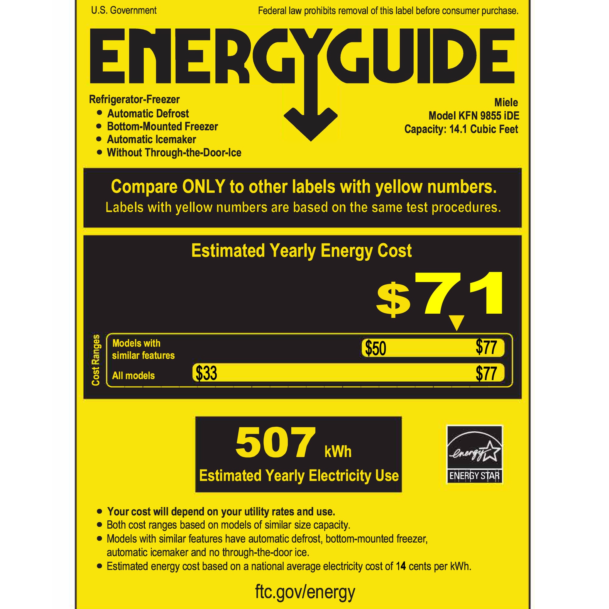 Miele 30 in. 14.1 cu. ft. Built-In Counter Depth Bottom Freezer Refrigerator with Ice Maker - Custom Panel Ready, , hires