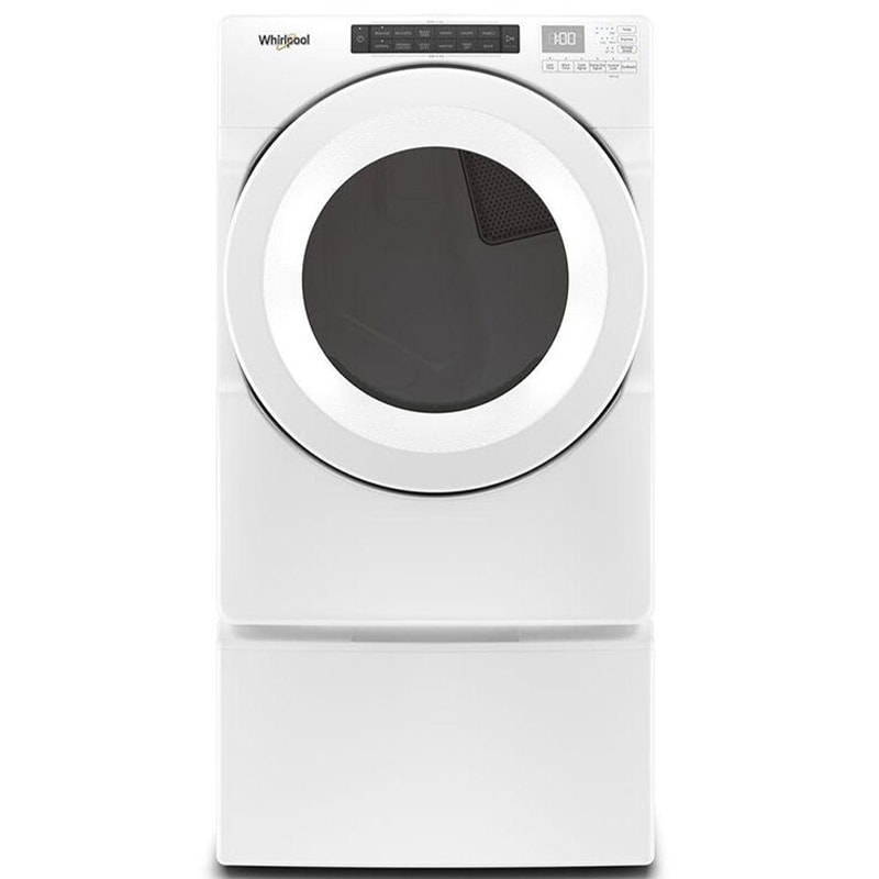 Whirlpool 27 in. 7.4 cu. ft. Stackable Long Vent Gas Dryer with Intuitive Controls, Sanitize Cycle & Sensor Dry - White, , hires