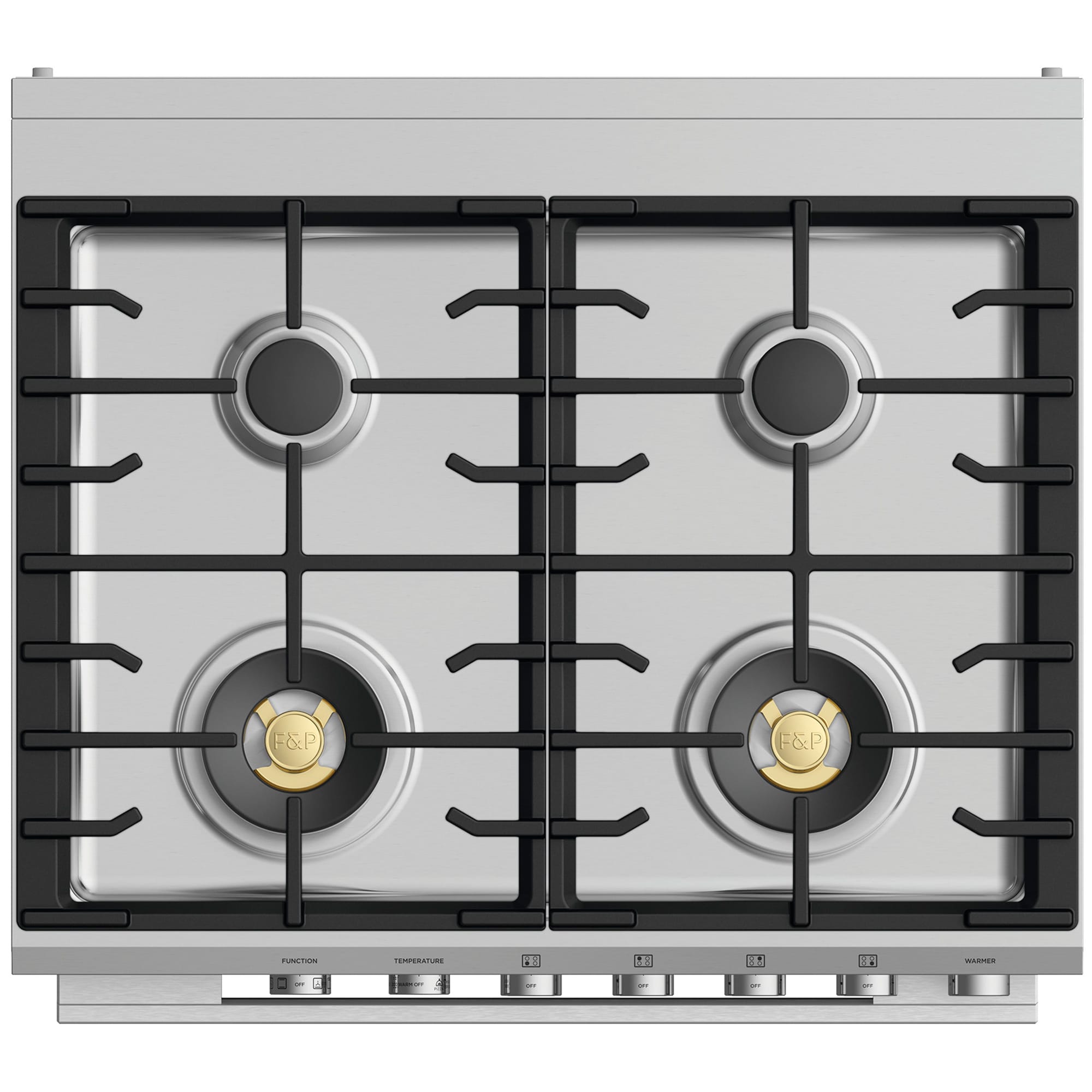 Fisher & Paykel Series 9 30 in. 3.5 cu. ft. True European Convection Dual Fuel Range with 4 Sealed Burners - Stainless Steel, , hires
