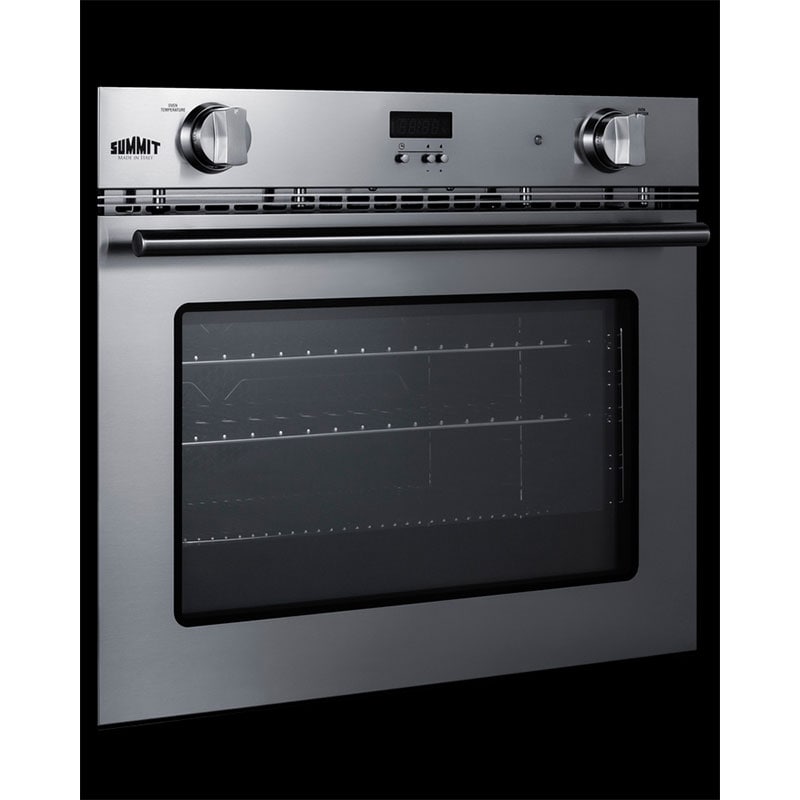 Summit 27 in. 3 cu. ft. Gas Single Wall Oven with Standard Convection - Stainless Steel, , hires