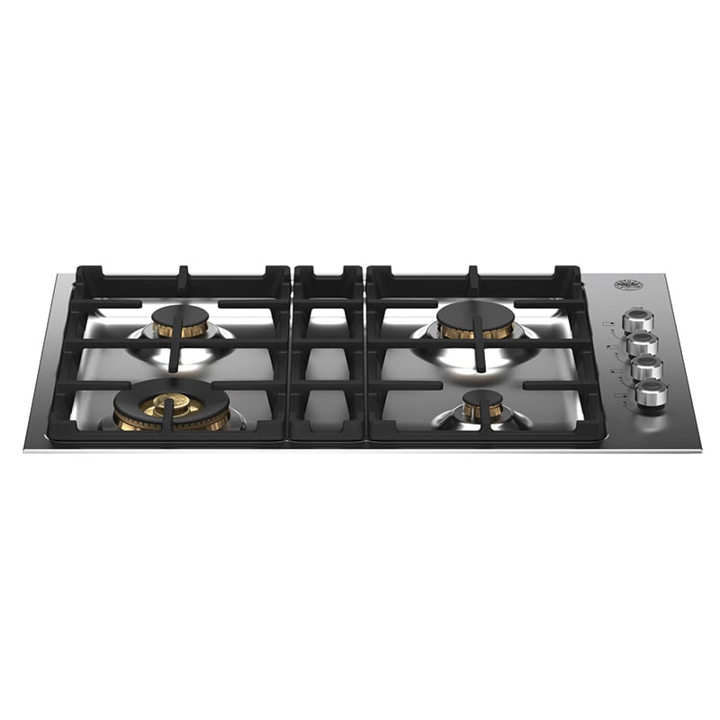 Bertazzoni Professional Series 30 in. 4-Burner LP Gas Cooktop with Simmer Burner & Power Burner - Stainless Steel, , hires