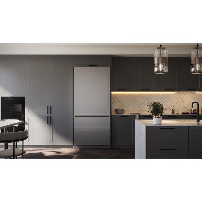 Liebherr 30 in. 14.1 cu. ft. Built-In Counter Depth Bottom Freezer Refrigerator with Ice Maker - Custom Panel Ready, , hires