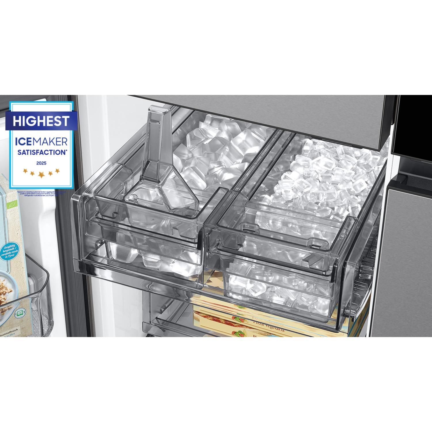 Samsung Bespoke 36 in. 28.6 cu. ft. Smart 4-Door French Door Refrigerator with Internal Water Dispenser - Fingerprint Resistant Stainless, Fingerprint Resistant Stainless, hires