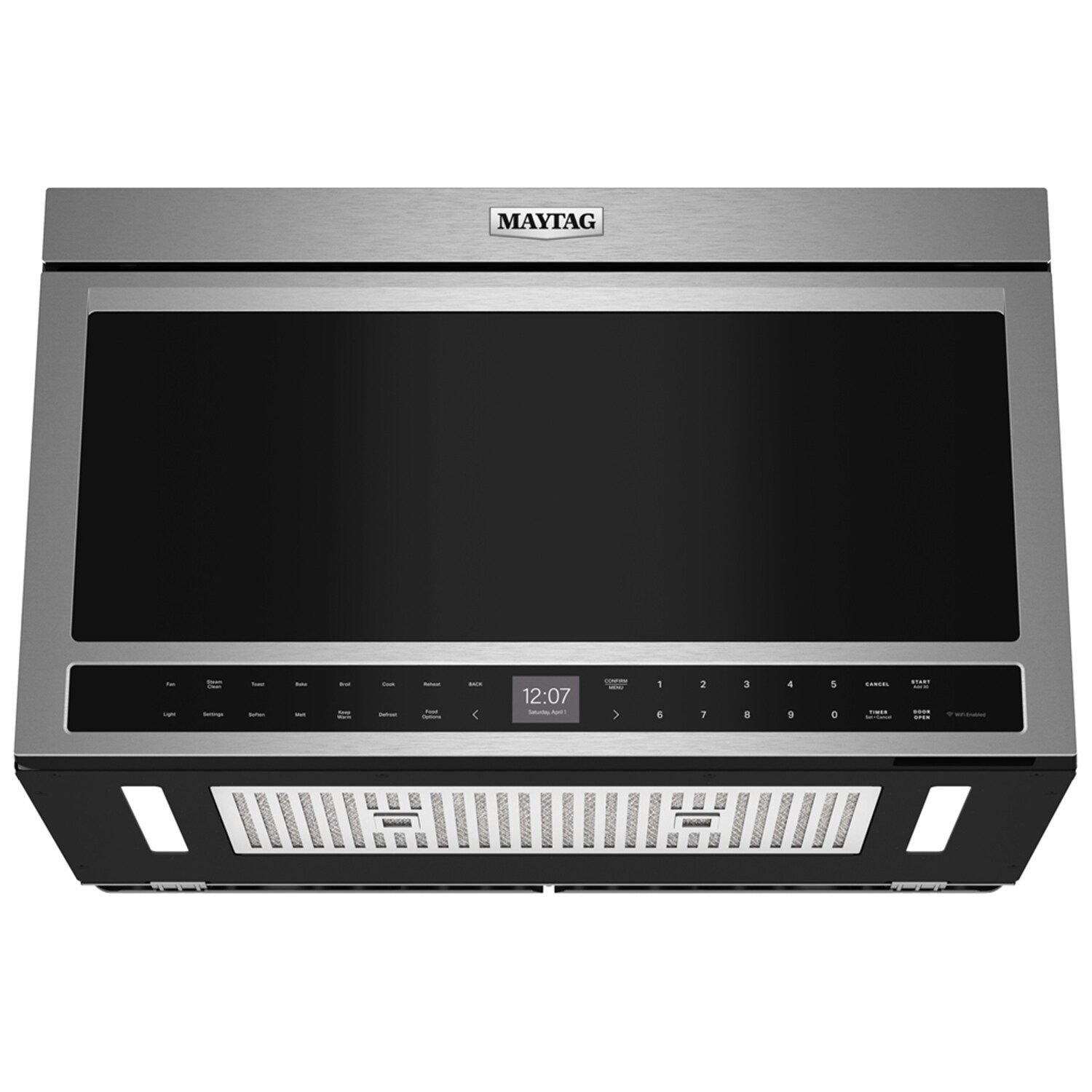 Maytag 30 in. 1.1 cu. ft. 950W Smart Over-the-Range Microwave with 400 CFM & Sensor Cooking - Stainless Steel, , hires