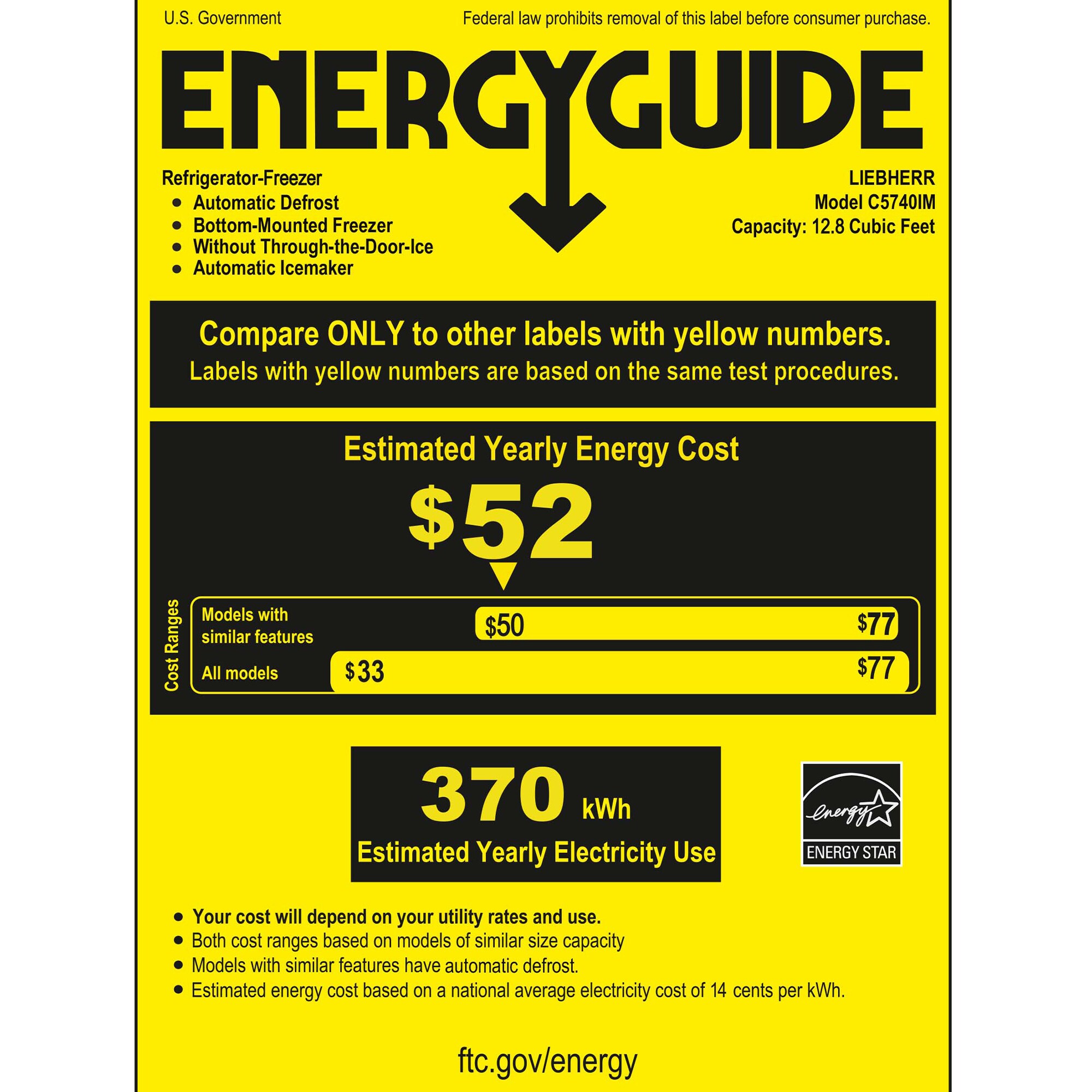 Liebherr 24 in. 12.8 cu. ft. Left-Hinged Counter Depth Bottom Freezer Refrigerator - Stainless Steel, , hires