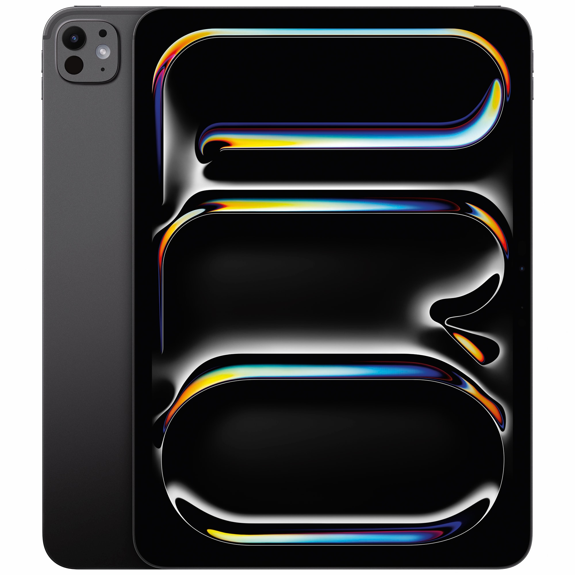 Apple - 11-inch iPad Pro (Latest Model) M4 chip Wi-Fi 2TB with OLED Nano Texture Glass - Space Black, Space Black, hires