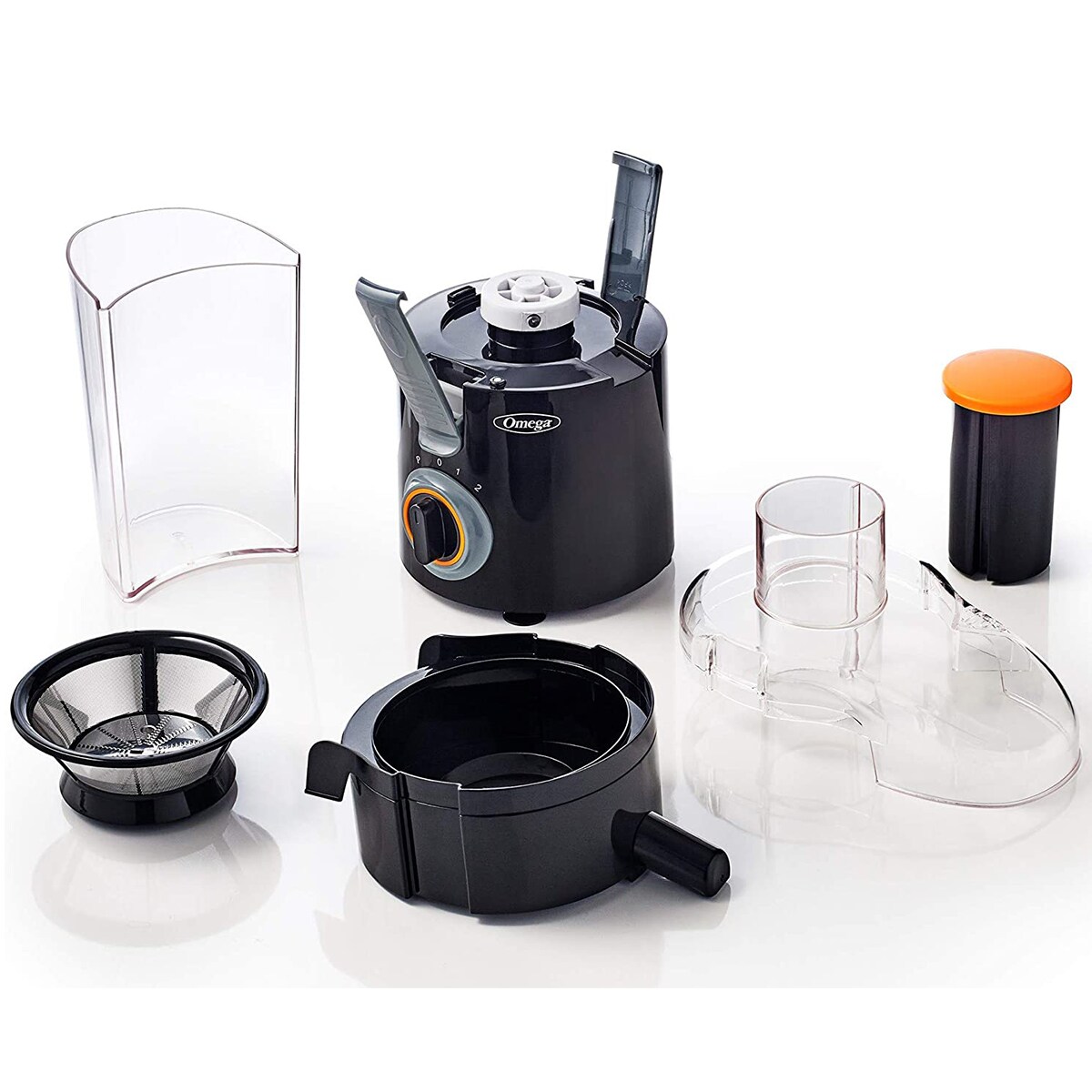 Omega Large Chute High Speed Centrifugal Juicer Black P.C. Richard