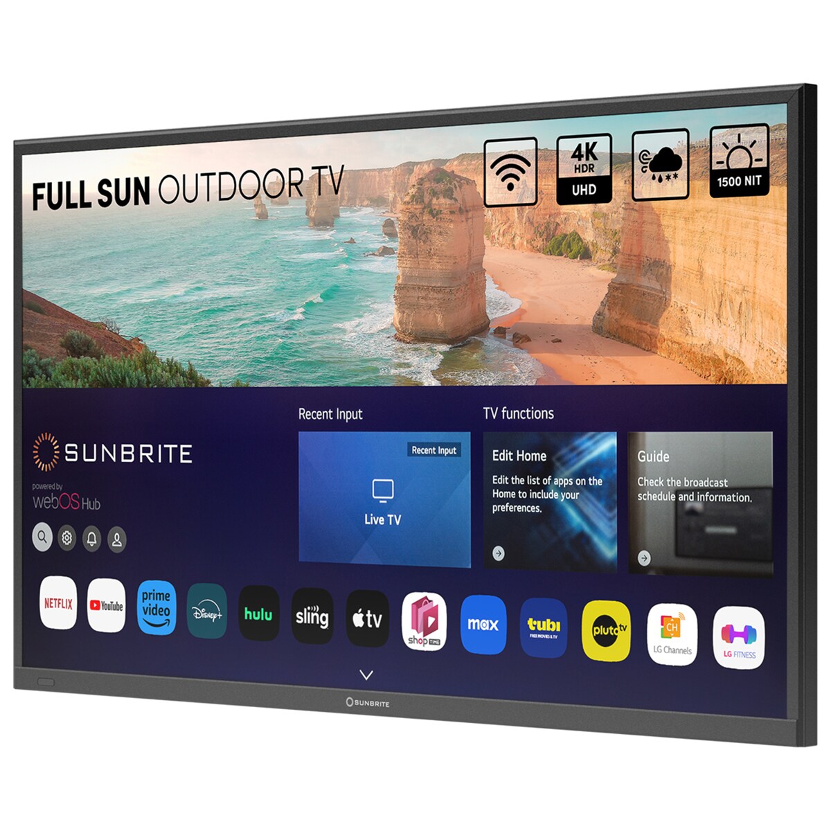 SunBrite - Solis Series 49" Class Full Sun 4K UHD LED Smart webOS Outdoor TV, , hires