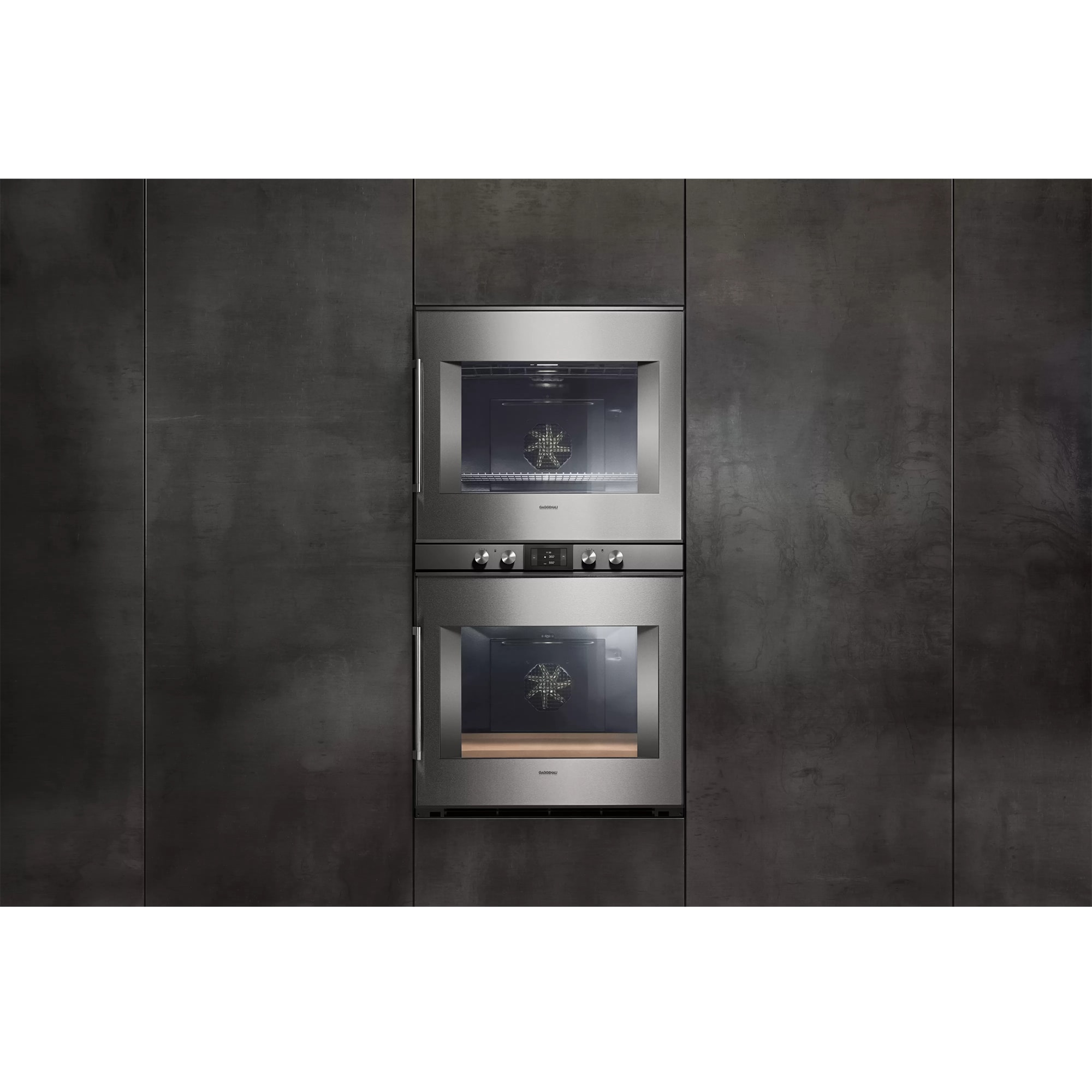 Gaggenau 400 Series 30 in. 9 cu. ft. Front Control Electric Double Wall Oven with Standard Convection - Stainless Steel, , hires