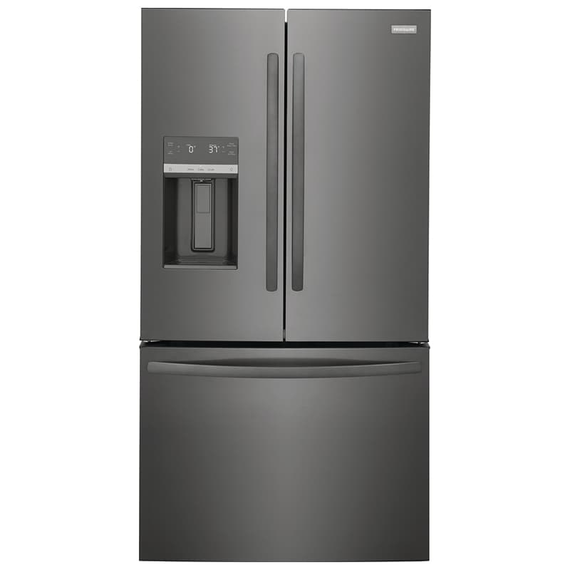 Frigidaire 36 in. 27.8 cu. ft. French Door Refrigerator with Ice & Water Dispenser - Black Stainless, Black Stainless, hires