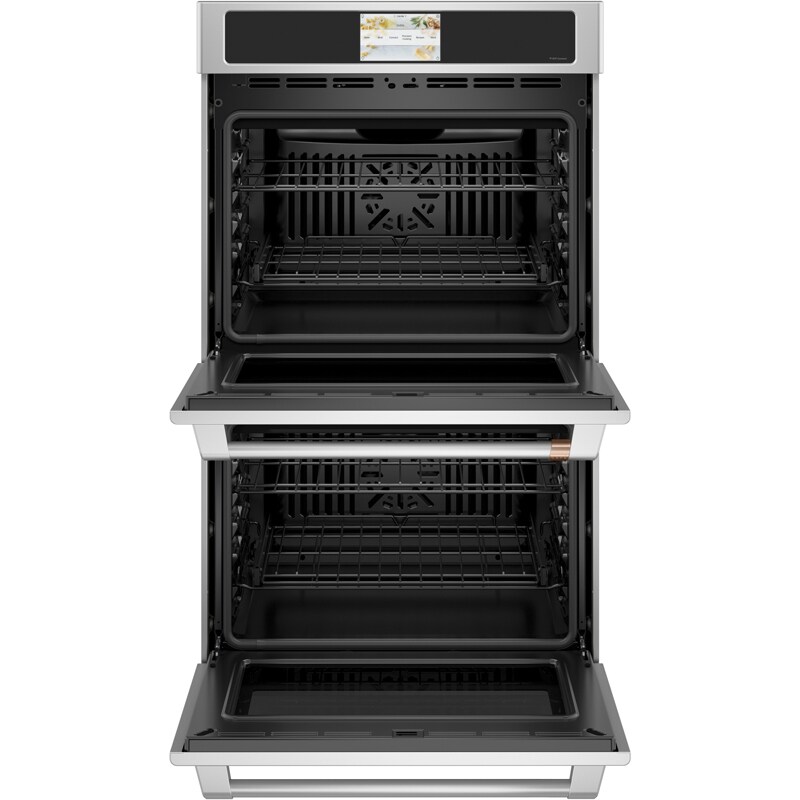 Cafe Professional Series 30 in. 10 cu. ft. Smart Top Control Electric Double Wall Oven with True European Convection - Stainless Steel, Stainless Steel, hires
