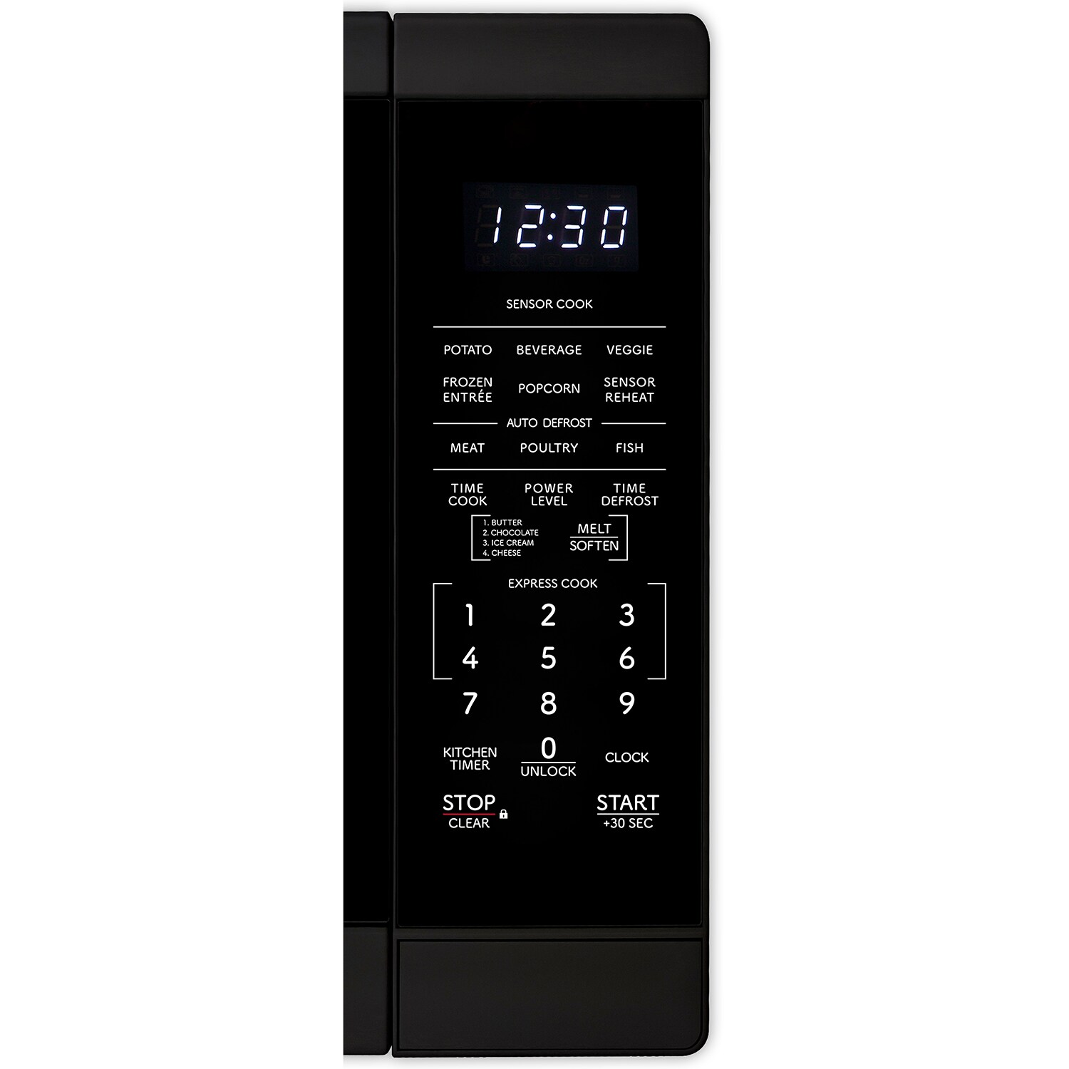 Sharp 20 in. 1.4 cu. ft. 1100W Countertop Microwave with Sensor Cooking - Black, Black, hires