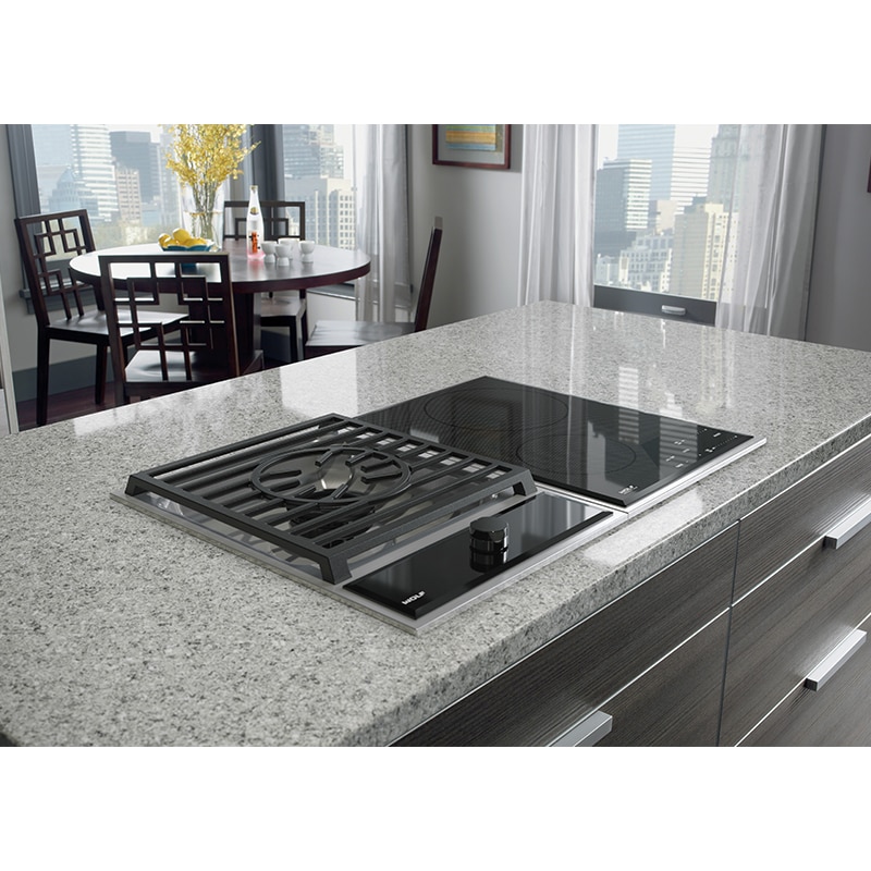 Wolf Transitional 15 in. 2-Burner Induction Cooktop with Simmer Burner & Power Burner - Stainless Steel, , hires