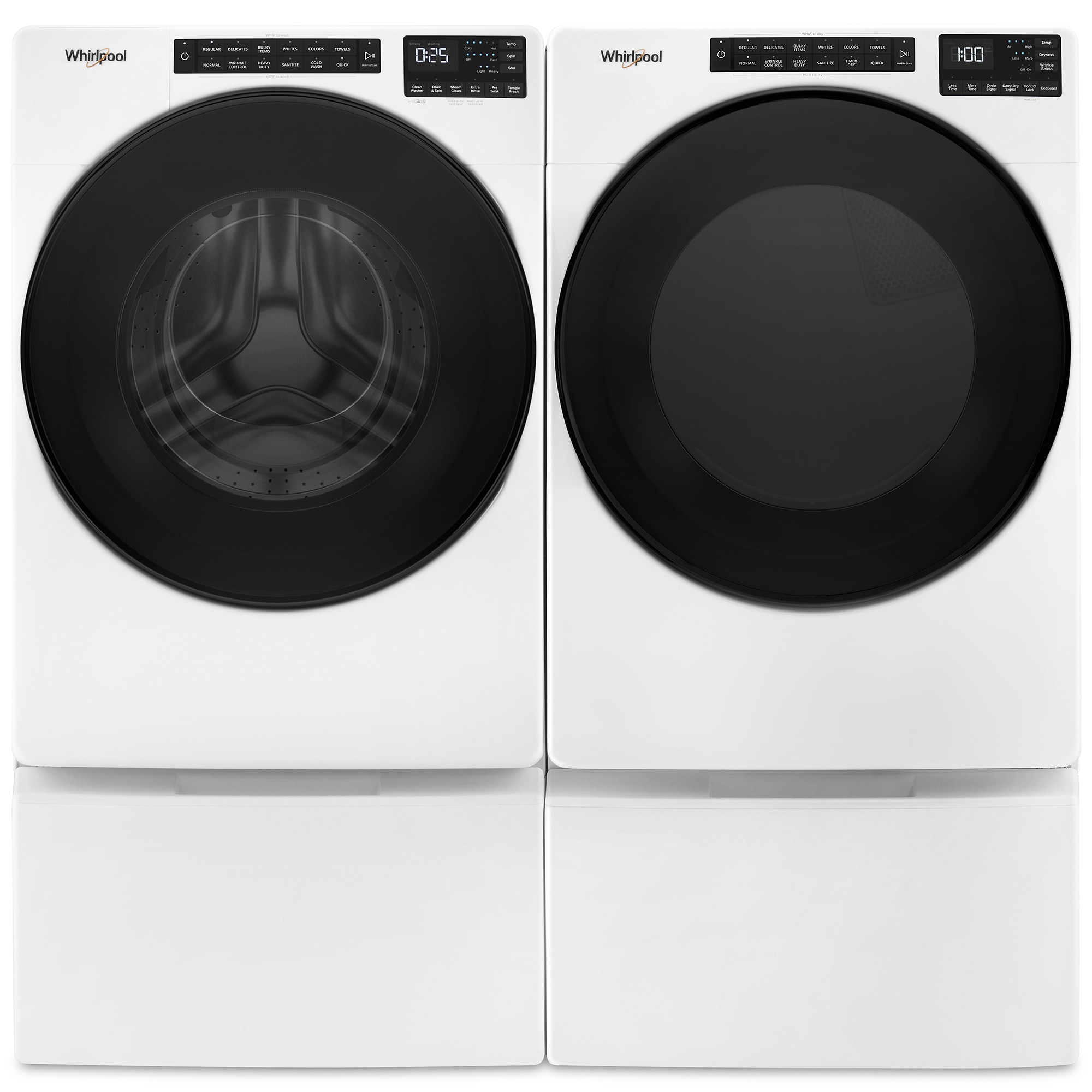Whirlpool 27 in. 7.4 cu. ft. Stackable Electric Dryer with 36 Dryer