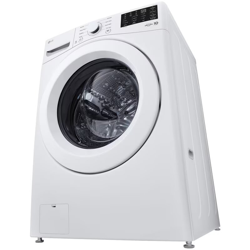 LG 27 in. 5.0 cu. ft. Stackable Front Load Washer with 6 Motion Technology, Tub Clean System & Speed Wash Cycle - White, , hires