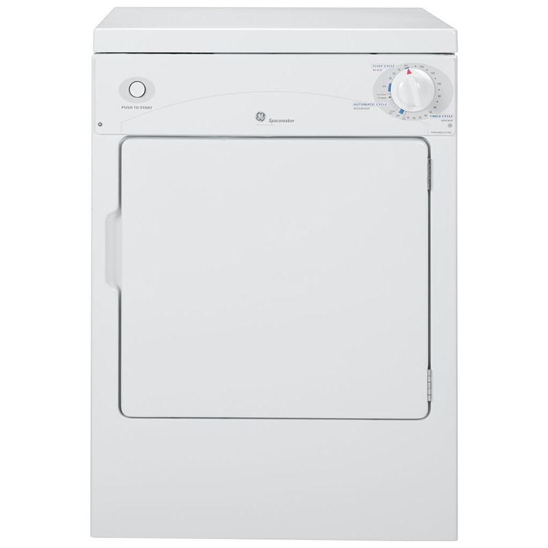 GE Spacemaker Series 24 in. 3.6 cu. ft. Electric Dryer with 3 Dry