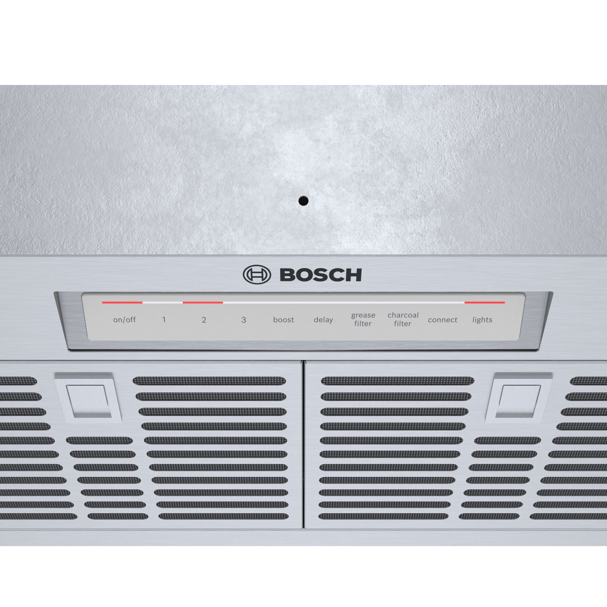 Bosch 800 Series 30 in. Smart Convertible Standard Style Range Hood with 600 CFM, 4 Fan Speeds & 2 LED Lights - Stainless Steel, , hires