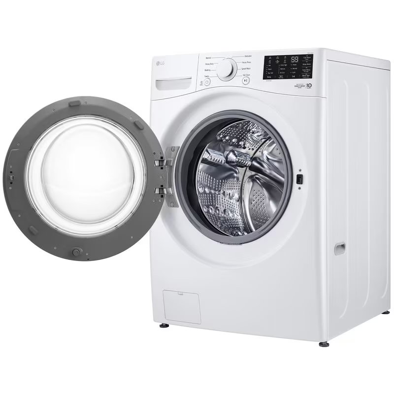 LG 27 in. 5.0 cu. ft. Stackable Front Load Washer with 6 Motion Technology, Tub Clean System & Speed Wash Cycle - White, , hires