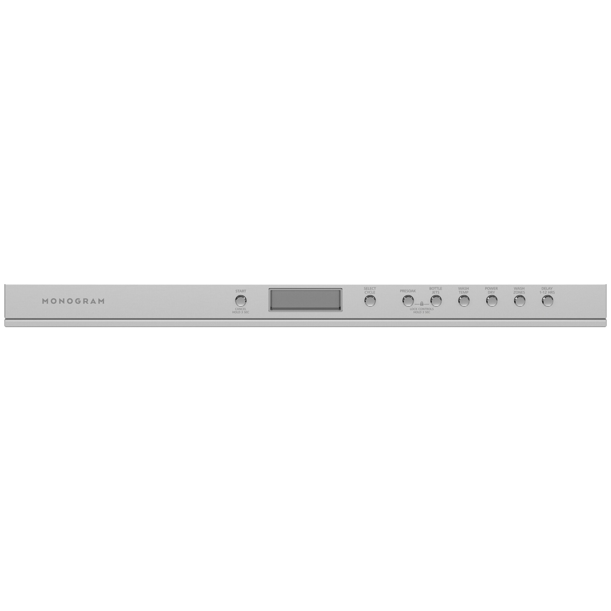 Monogram 24 in. Top Control Flush-Mount Smart Dishwasher with 39 dBa Sound Level, 3rd-Rack & Max Dry system - Stainless Steel, , hires