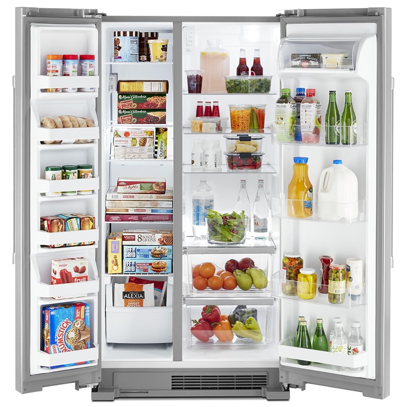 Maytag 36 in. 24.9 cu. ft. Side by Side Refrigerator - Fingerprint Resistant Stainless Steel, , hires