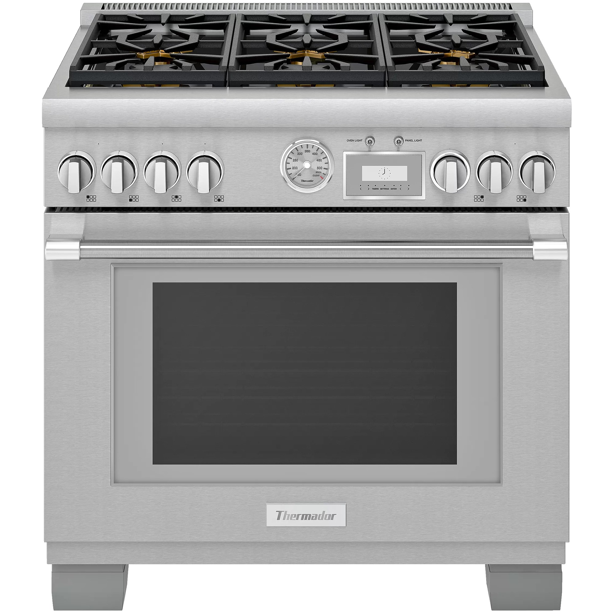 Thermador Pro Grand Professional Series 36 in. 5.7 cu. ft. Smart Standard Convection Gas Range with 6 Sealed Burners - Stainless Steel, , hires