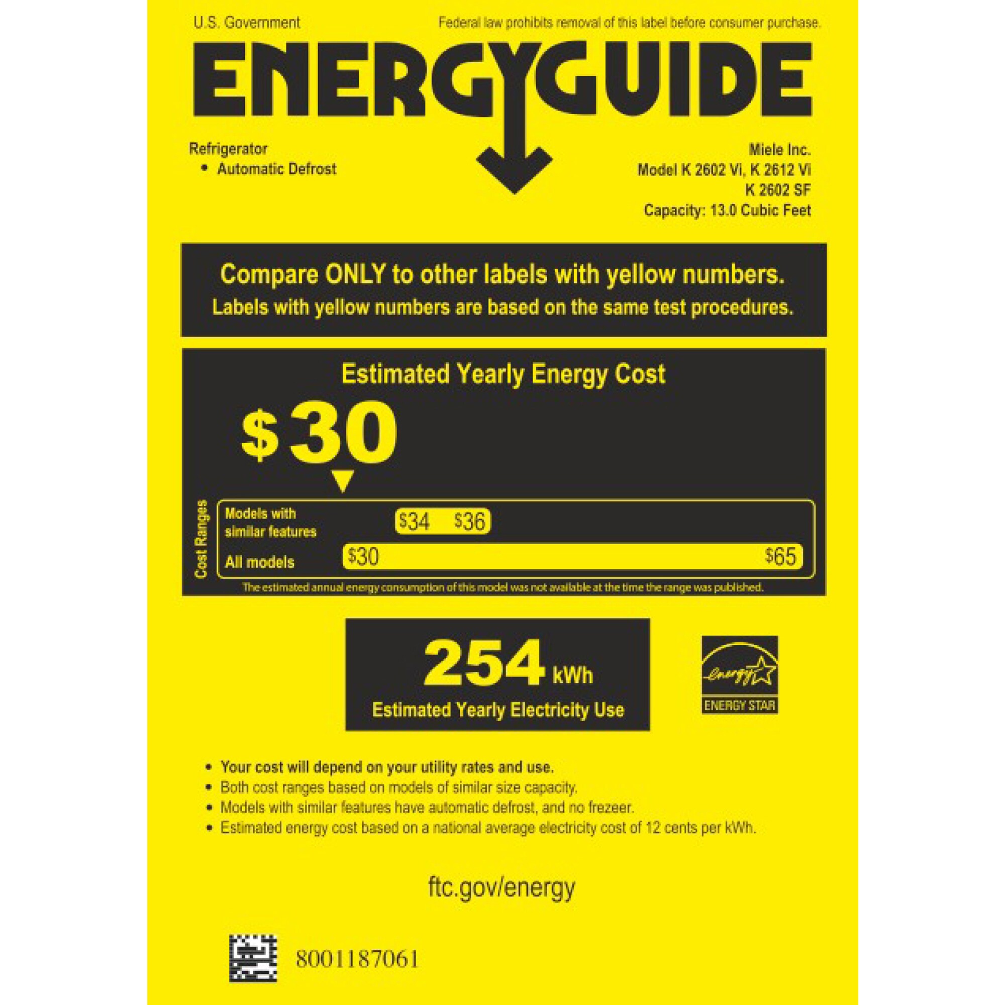 Miele 24 in. 13 cu.ft. Built-In Smart Counter Depth Freeezerless Refrigerator - Custom Panel Ready, , hires