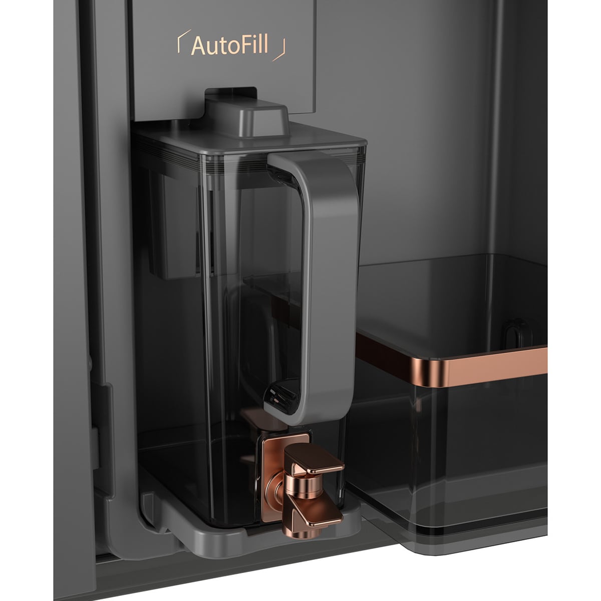 Cafe 36 in. 23.2 cu. ft. Smart Counter Depth 4-Door French Door Refrigerator with Internal Water AutoFill Pitcher - Matte Black, , hires