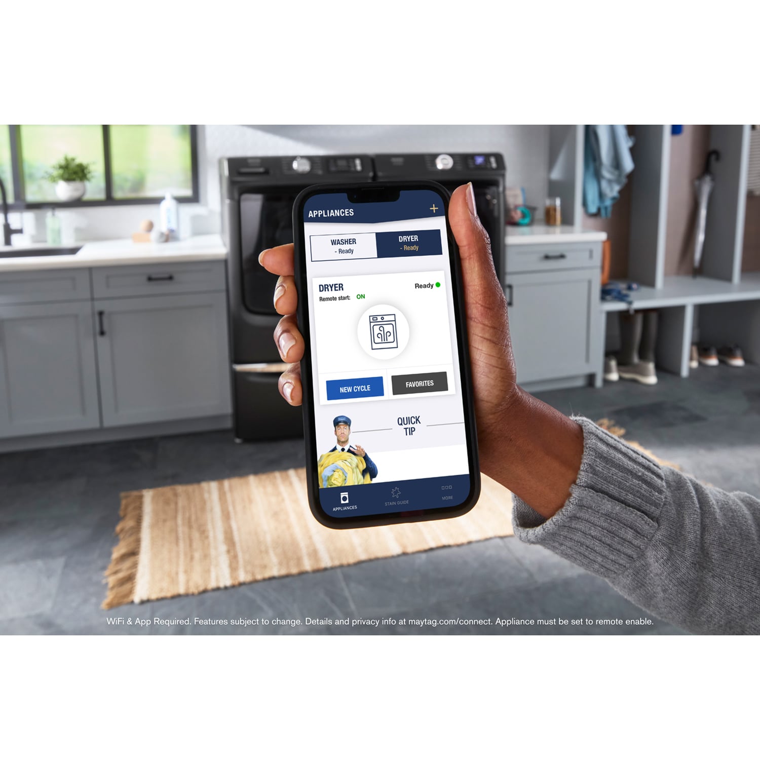 Maytag Pet Pro 27 in. 5.0 cu. ft. Smart Stackable Front Load Washer with Sanitize & Steam Cycle - Volcano Black, Volcano Black, hires
