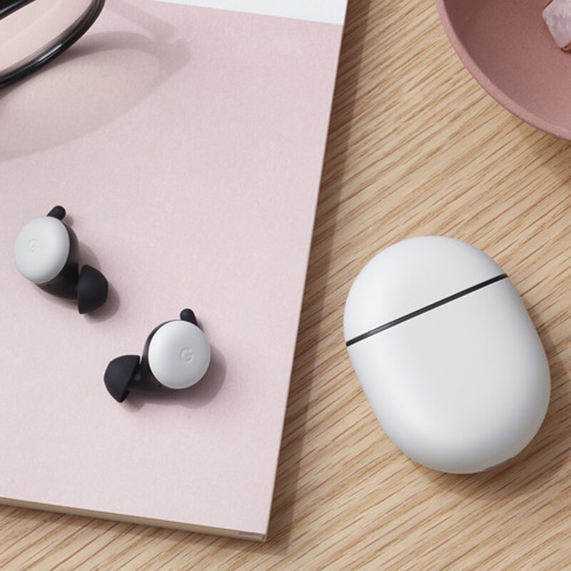 Google Pixel Buds True Wireless In-Ear Headphones (Gen 2) - Clearly White, , hires