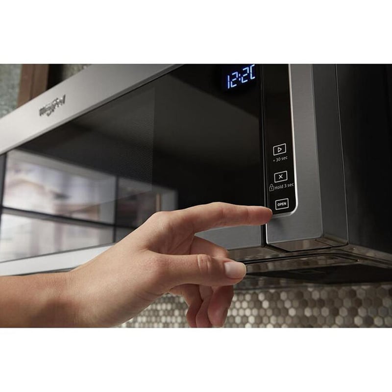 Whirlpool 30 in. 1.1 cu. ft. 1000W Low Profile Over-the-Range Microwave with 400 CFM - Stainless Steel, Stainless Steel, hires