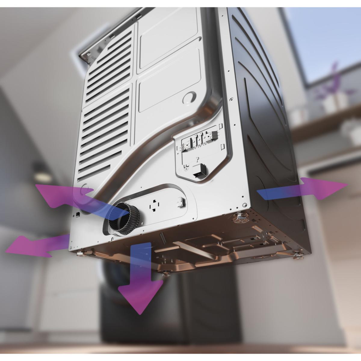 GE 28 in. 7.8 cu. ft. Smart Stackable Electric Dryer with Sensor Dry, Sanitize & Steam Cycle - Carbon Graphite, , hires