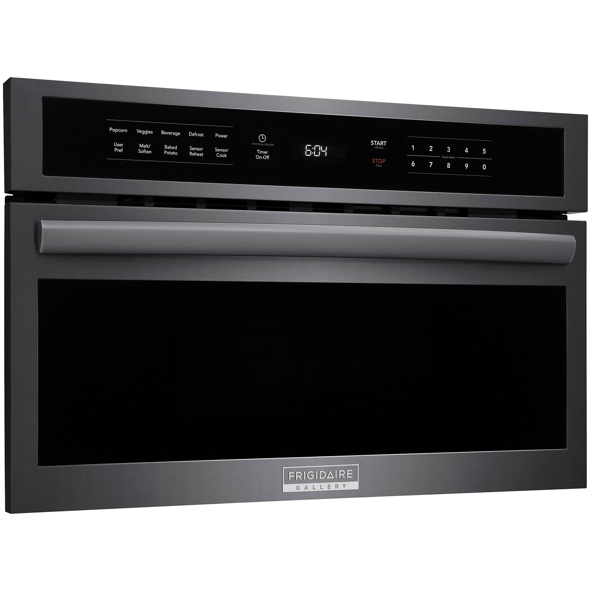 Frigidaire Gallery 30 in. 1.6 cu. ft. 950W Built-In Microwave with Sensor Cooking - Black Stainless, Black Stainless, hires