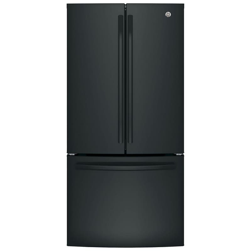 GE 33 in. 18.6 cu. ft. Counter Depth French Door Refrigerator with Internal Water Dispenser - Black, Black, hires