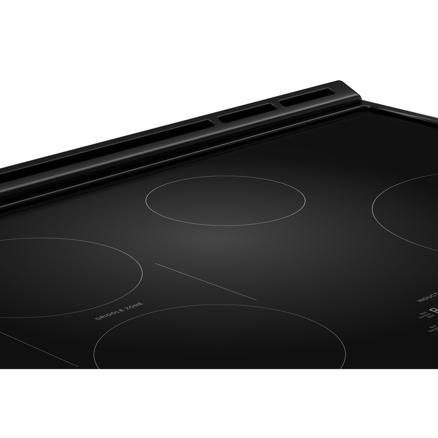 Whirlpool 30 in. 6.4 cu. ft. Air Fry True European Convection Slide-In Electric Range with 4 Induction Burners - Black Stainless, Black Stainless, hires