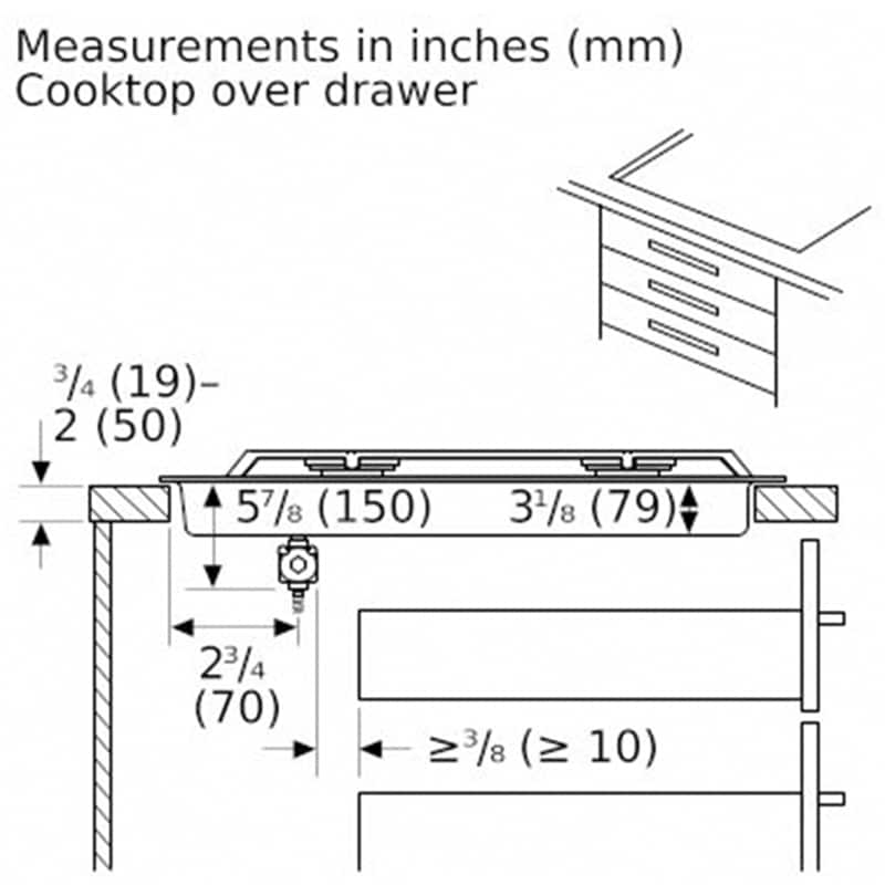 Bosch 500 Series 36 in. 5-Burner Natural Gas Cooktop with Simmer Burner & Power Burner - Stainless Steel, , hires