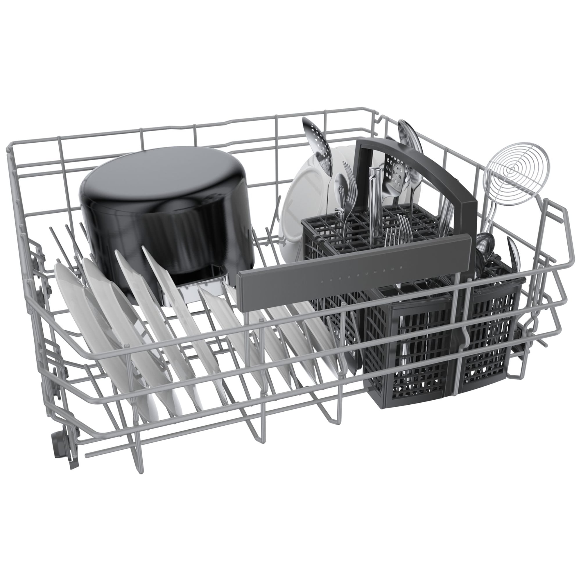 Bosch 300 Series 24 in. Front Control Smart Dishwasher with 46 dBa Sound Level, PureDry & Pocket - Stainless Steel, , hires