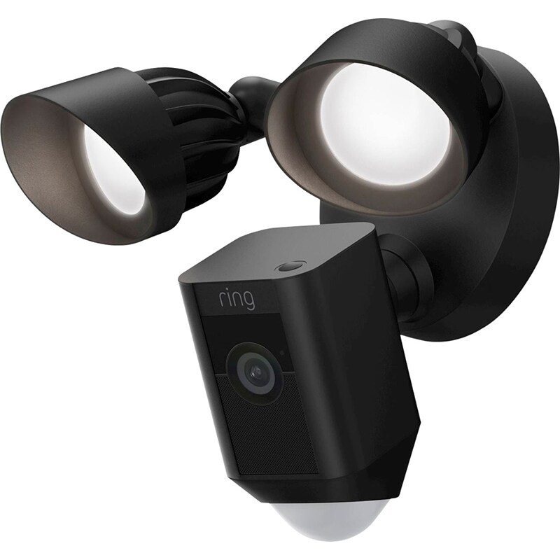 All-new Ring Floodlight Cam Wired Plus with motion-activated 1080p HD video, Black (2021 release), , hires