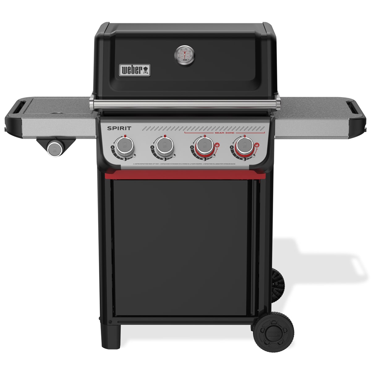 Weber Spirit E-435 4-Burners Liquid Propane Gas Grill with Snap Jet Ignition System & Side Burner - Black, , hires