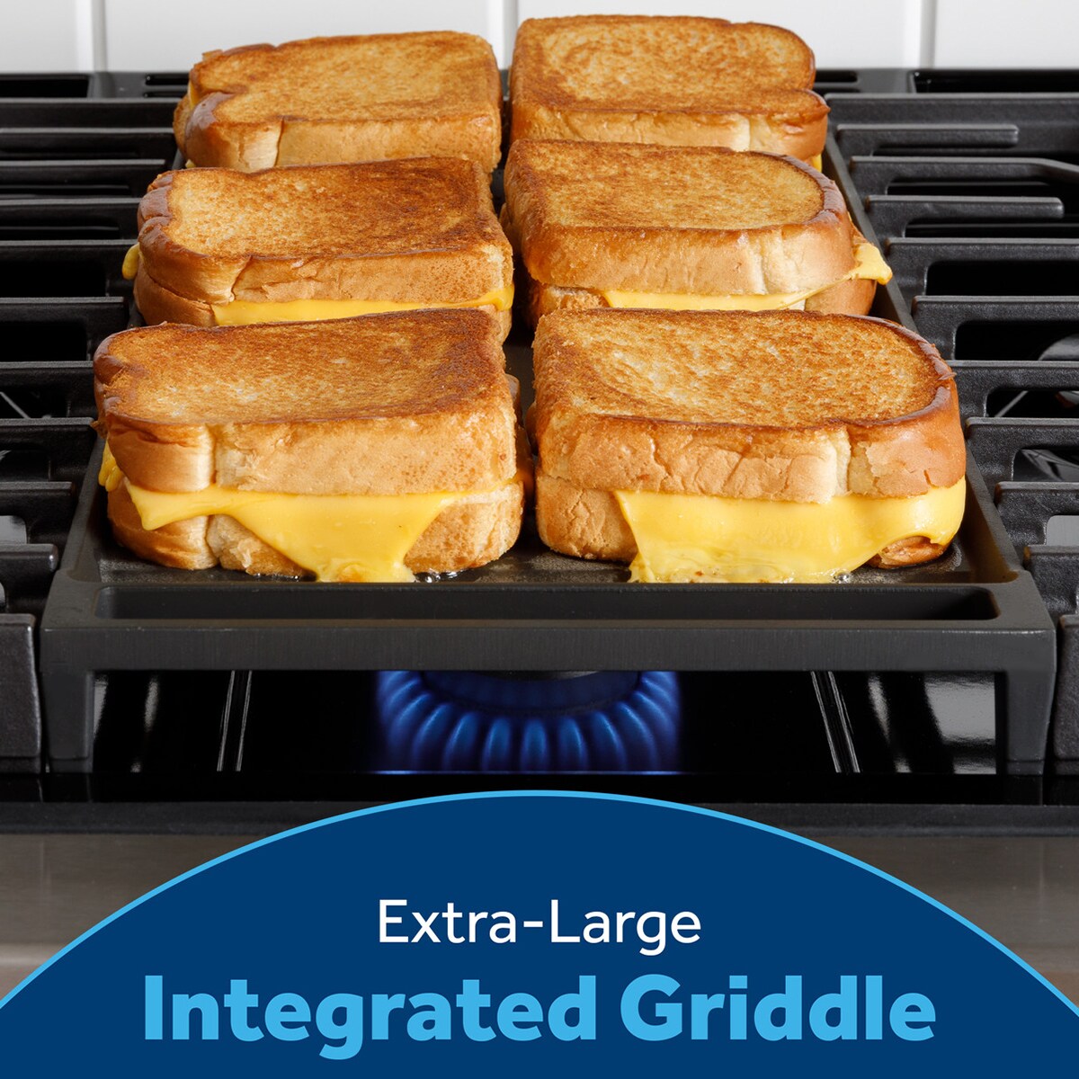 GE 500 Series 30 in. 5.3 cu. ft. Gas Range with 5 Sealed Burners & Griddle - Fingerprint Resistant Slate, , hires