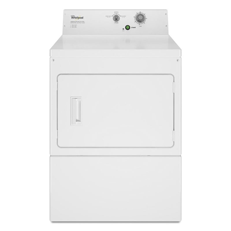 Whirlpool 27 in. 7.4 cu. ft. Non-Coin Commercial Electric Dryer - White, , hires